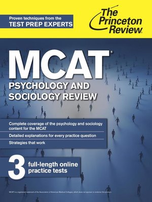 cover image of MCAT Psychology and Sociology Review